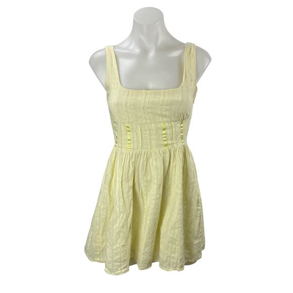 Princess Polly Dresses & Skirts - Princess Polly Lorinda Square Neck Sleeveless Mini Tank Flare A-Line Dress Sz 0